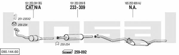 Bosal 090.144.60 Exhaust system 09014460