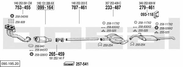 09019520 Bosal Exhaust system
