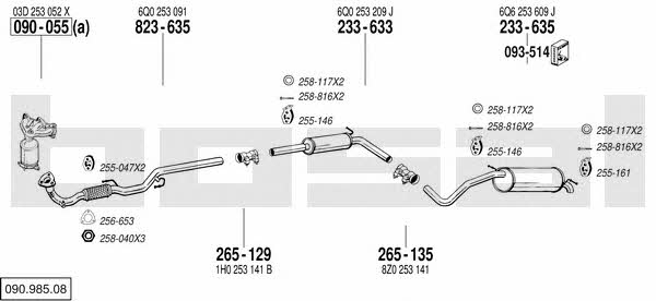 09098508 Bosal Exhaust system