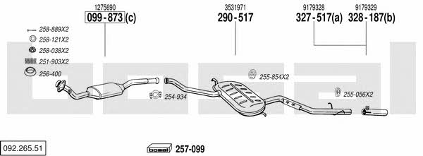  092.265.51 Exhaust system 09226551