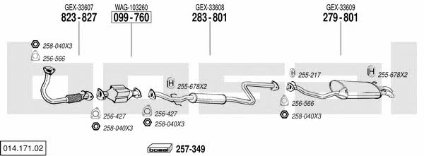  014.171.02 Exhaust system 01417102