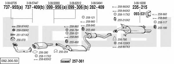  092.300.50 Exhaust system 09230050
