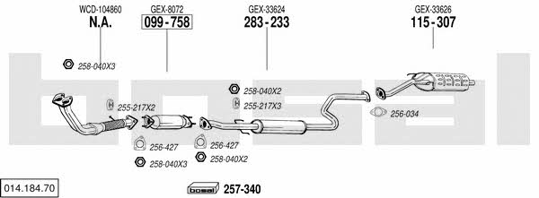 01418470 Bosal Exhaust system