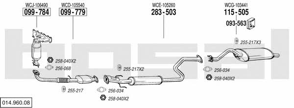 01496008 Bosal Exhaust system