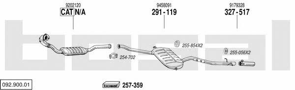  092.900.01 Exhaust system 09290001
