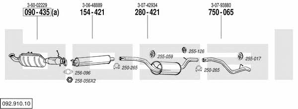 09291010 Bosal Exhaust system