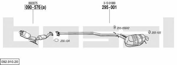 Bosal 092.910.20 Exhaust system 09291020