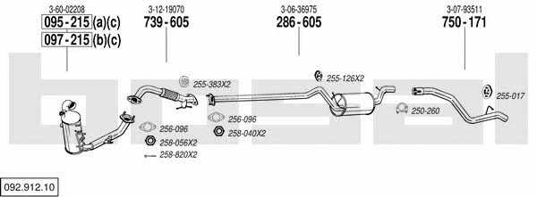 092.912.10 Exhaust system 09291210