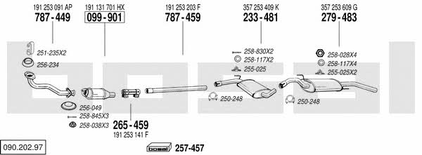  090.202.97 Exhaust system 09020297