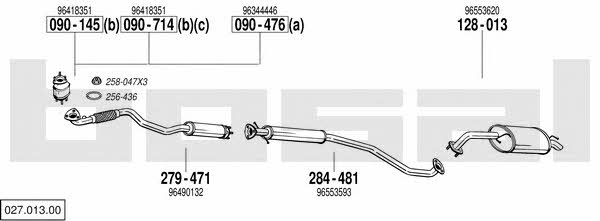 Bosal 027.013.00 Exhaust system 02701300