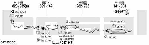  027.350.50 Exhaust system 02735050