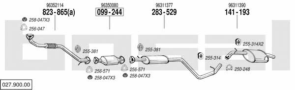  027.900.00 Exhaust system 02790000
