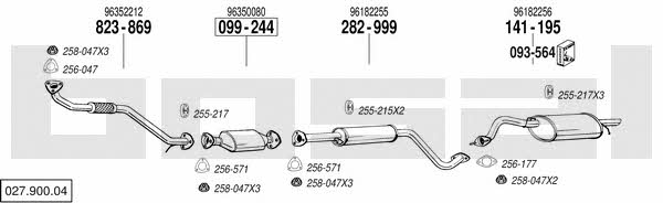  027.900.04 Exhaust system 02790004