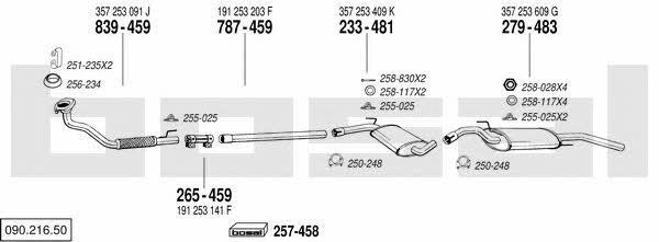  090.216.50 Exhaust system 09021650