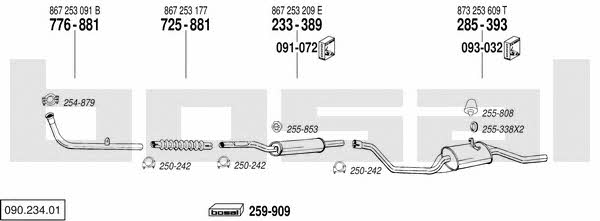  090.234.01 Exhaust system 09023401