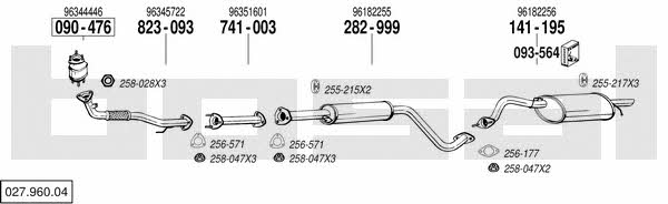  027.960.04 Exhaust system 02796004