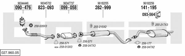  027.960.05 Exhaust system 02796005
