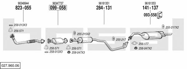02796006 Bosal Exhaust system