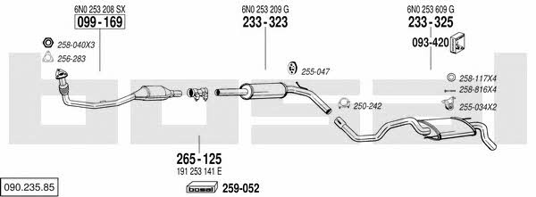 Bosal 090.235.85 Exhaust system 09023585