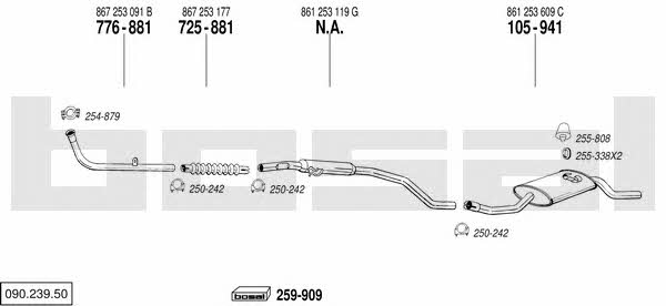  090.239.50 Exhaust system 09023950