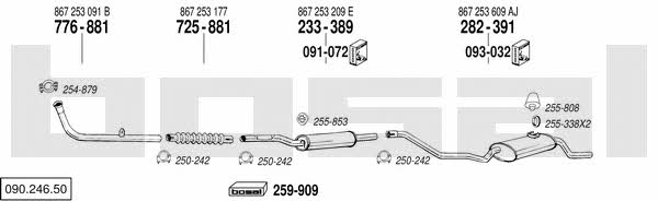  090.246.50 Exhaust system 09024650