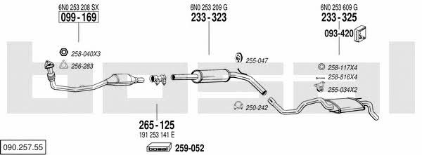 Bosal 090.257.55 Exhaust system 09025755