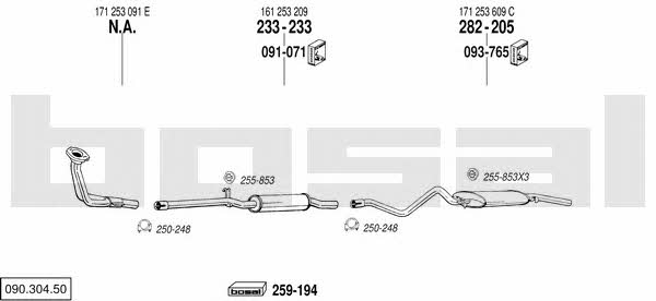09030450 Bosal Exhaust system