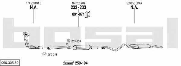 09030550 Bosal Exhaust system