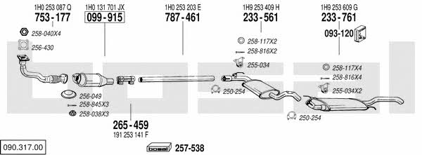  090.317.00 Exhaust system 09031700