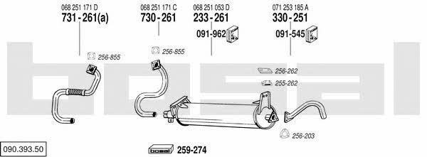  090.393.50 Exhaust system 09039350