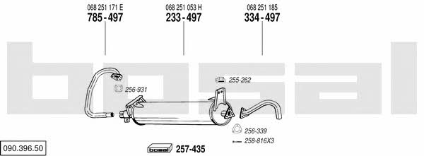 09039650 Bosal Exhaust system
