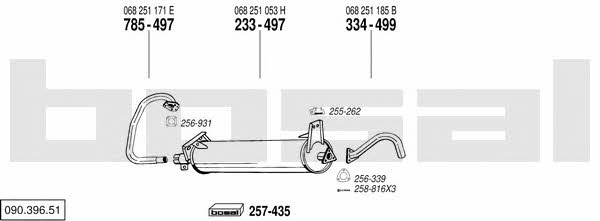 09039651 Bosal Exhaust system
