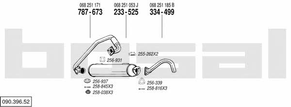  090.396.52 Exhaust system 09039652