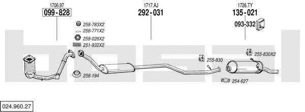 02496027 Bosal Exhaust system