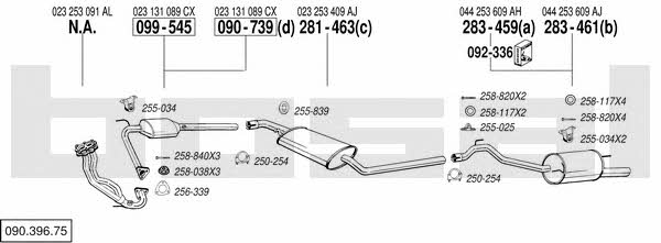 09039675 Bosal Exhaust system