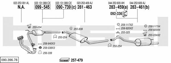 09039678 Bosal Exhaust system