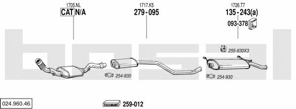 02496046 Bosal Exhaust system