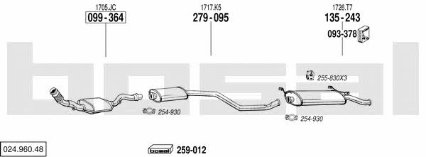02496048 Bosal Exhaust system