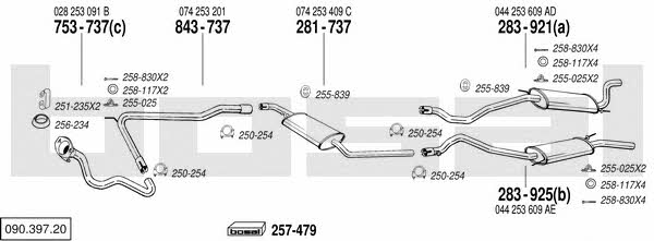 09039720 Bosal Exhaust system