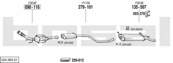 02496051 Bosal Exhaust system