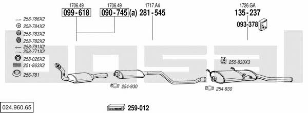 02496065 Bosal Exhaust system