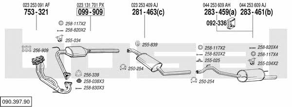 09039790 Bosal Exhaust system