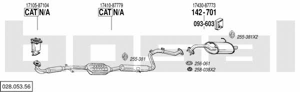  028.053.56 Exhaust system 02805356