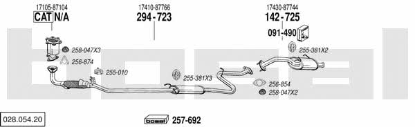  028.054.20 Exhaust system 02805420