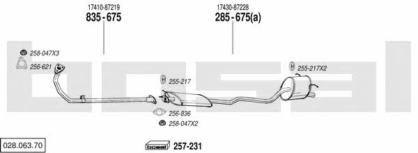  028.063.70 Exhaust system 02806370