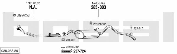  028.063.80 Exhaust system 02806380