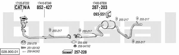  028.900.01 Exhaust system 02890001
