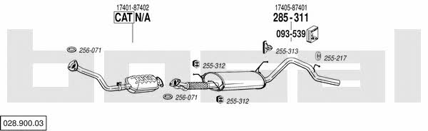  028.900.03 Exhaust system 02890003