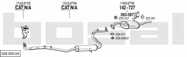  028.900.04 Exhaust system 02890004