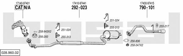  028.960.02 Exhaust system 02896002